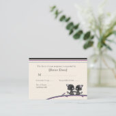Coon Wedding RSVP Kaarten (Staand voorkant)