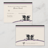 Coon Wedding RSVP Kaarten (Voorkant / Achterkant)