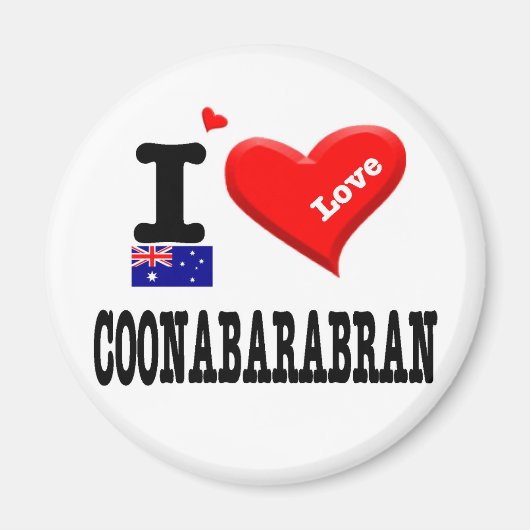 COONABARABRAN - I Love Magneet (Voorkant)