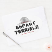 Coonass, Enfant Terrible, Roughneck, Olie, Gas, Ri Ovale Sticker (Envelop)