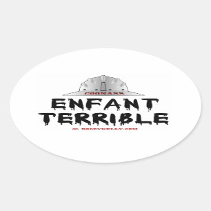 Coonass, Enfant Terrible, Roughneck, Olie, Gas, Ri Ovale Sticker