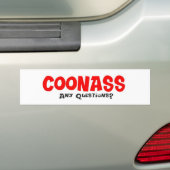CoonAss - Eventuele vragen Bumpersticker (Op auto)
