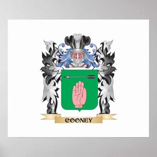 Cooney Coat of Arms - Family Crest Poster (Voorkant)