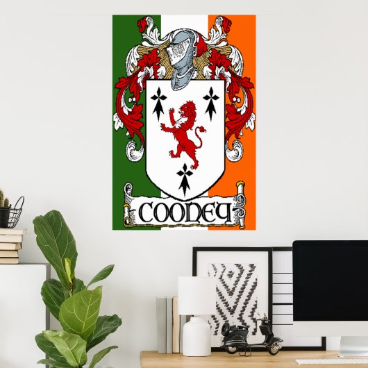 Cooney Coat of Arms Print (Thuiskantoor)