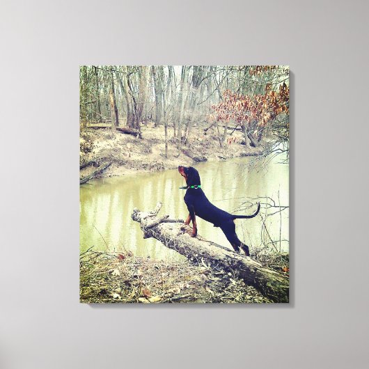 Coonheuvel op het riviercanvas canvas afdruk (Voorkant)