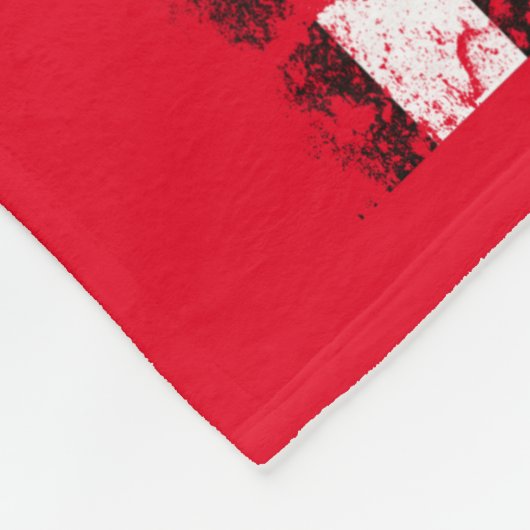 Coonhound & American Flag Fleece Deken (Hoek)