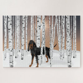 Coonhound Birch Forest Legpuzzel
