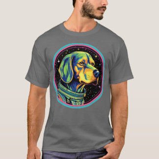 Coonhound Cosmic Space Dogs Galaxy Astronaut 3 T-shirt