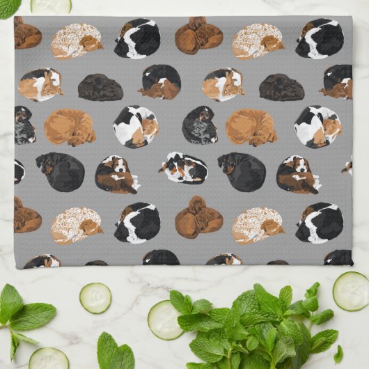 Coonhound Curl Theedoek (Gevouwen)
