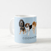 Coonhound Dad lichtblauw Koffiemok (Voorkant links)