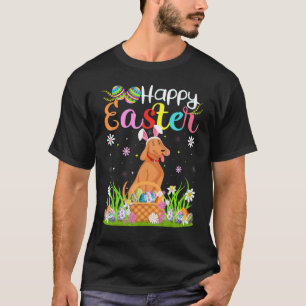 Coonhound Dog Bunny Egg Hunting Coonhound Happy E T-shirt