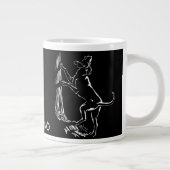 Coonhound Dog Coffee Mok Gepersonaliseerde Dog Cup (Rechts)
