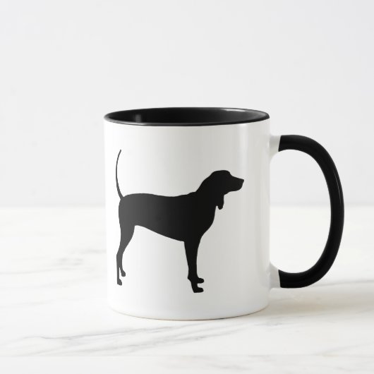 Coonhound Dog (zwart) Mok (Rechts)