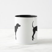 Coonhound Dog (zwart) Mok (Midden)