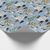 Coonhound Forest blue Cadeaupapier (Hoek)