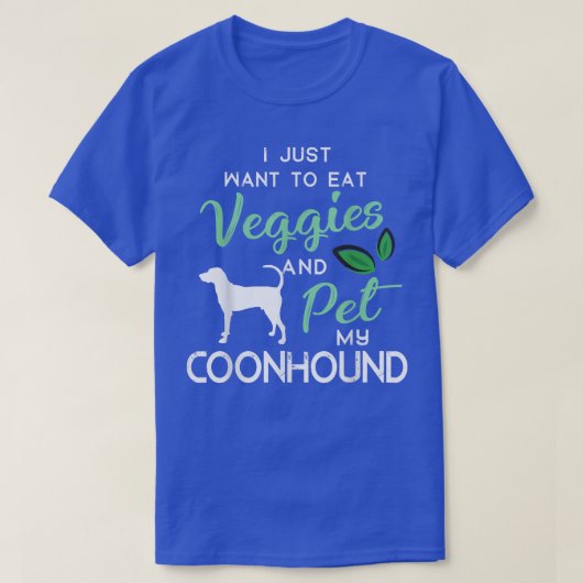 Coonhound Funny Vegan Hondenliefhebber Eigenaar Xm T-shirt (Design voorkant)