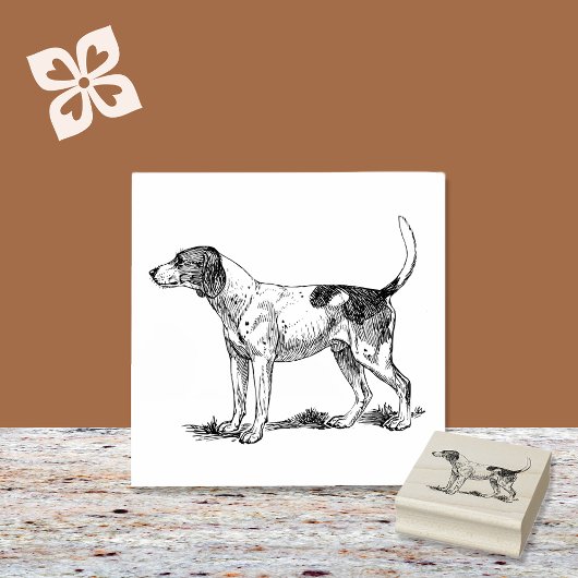 Coonhound Hondenras Rubberstempel