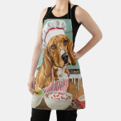 Coonhound Kerstbak: Festieve Kerstmis Schort (Insitu)
