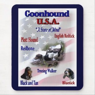 Coonhound Lovers Gifts Muismat