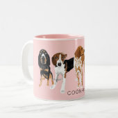 Coonhound Ma Pink Tweekleurige Koffiemok (Voorkant links)