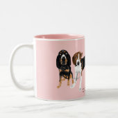 Coonhound Ma Pink Tweekleurige Koffiemok (Links)