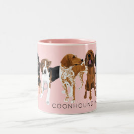Coonhound Ma Pink Tweekleurige Koffiemok