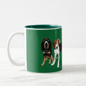 Coonhound mama tweekleurige koffiemok (Links)