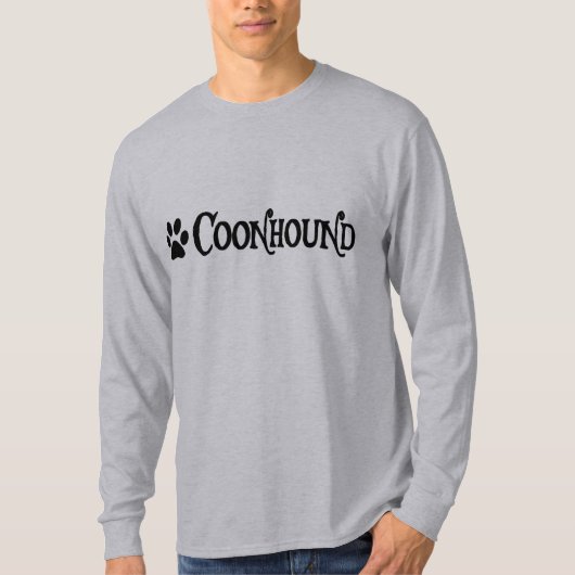 Coonhound (piratenstijl met pawprint) t-shirt (Voorkant)