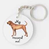 Coonhound Rescue Redbone Sleutelhanger (Achterkant)
