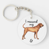 Coonhound Rescue Redbone Sleutelhanger (Voorkant)