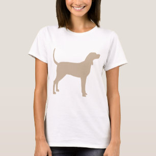 Coonhound Silhouette (tan) T-shirt