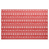 Coonhound Silhouettes Dogs Kerstfeestdag Stof (Fat Quarter)