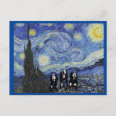 Coonhound Sterrennacht, fijn kunstspleet Briefkaart (Voorkant)
