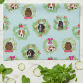 Coonhound Wreaths Theedoek (Gevouwen)