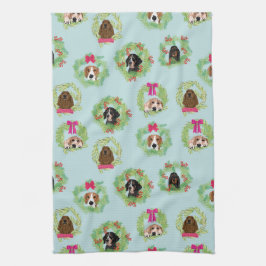 Coonhound Wreaths Theedoek