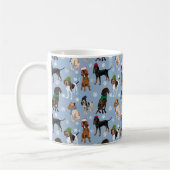 Coonhounds sneeuwvlokken koffiemok (Links)