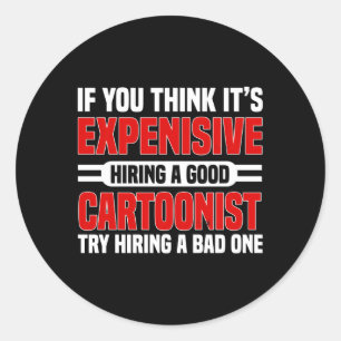 Coonist Comic Book Illustrator Animator Cooning Ronde Sticker