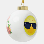 COOOPPERVLAK KERAMISCHE BAL ORNAMENT (Links)