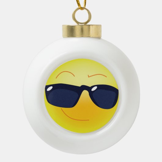 COOOPPERVLAK KERAMISCHE BAL ORNAMENT (Voorkant)