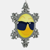 COOOPPERVLAK TIN SNEEUWVLOK ORNAMENT (Links)