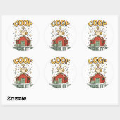 Coop Daar Is Het Grappige Kip Sticker (Vel)