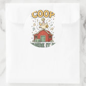 Coop Daar Is Het Grappige Kip Sticker (Tas)