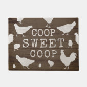Coop Sweet Coop Homestead Chickens House Deurmat (Voorkant)