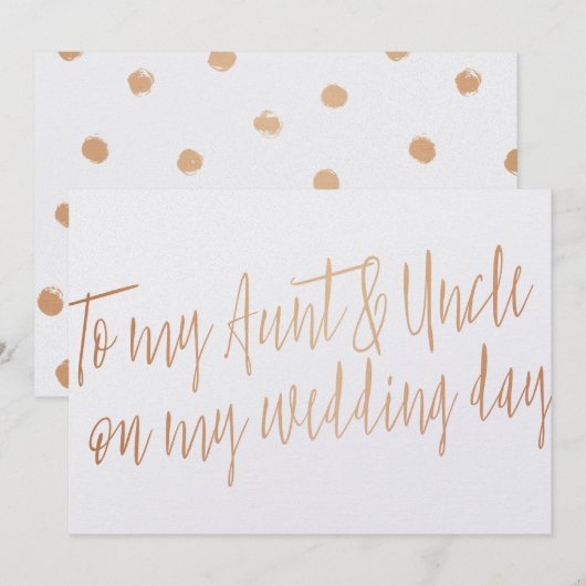 Cooper "Aan mijn tante en oom op mijn trouwdag" (Voorkant / Achterkant)