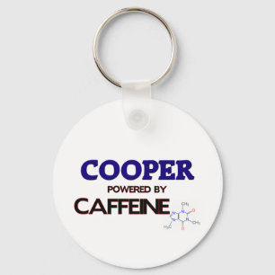 Cooper aangedreven door cafeïne sleutelhanger