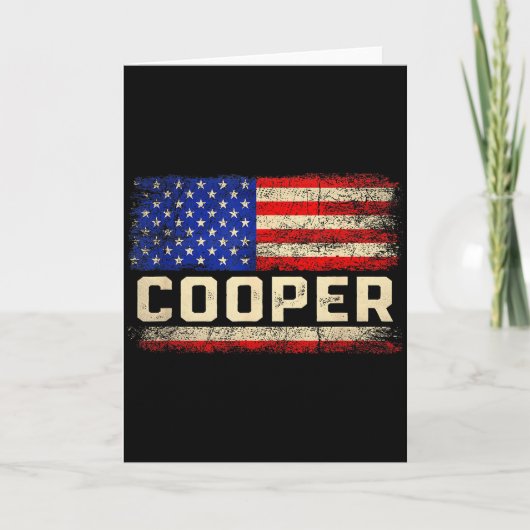 Cooper Achternaam Shirt Cooper Naam Amerikaanse Vl Kaart (Voorkant)