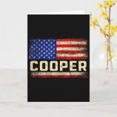 Cooper Achternaam Shirt Cooper Naam Amerikaanse Vl Kaart (Gele Bloem)