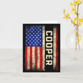 Cooper Achternaam Shirt Cooper Naam Amerikaanse Vl Kaart (Gele Bloem)