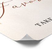 Cooper Autumn Flowers Marigold Favors Sign Poster (Hoek)