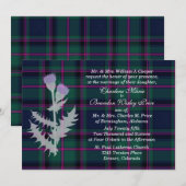 Cooper Clan Tartan Plaid Huwelijksuitnodiging Kaart (Voorkant / Achterkant)